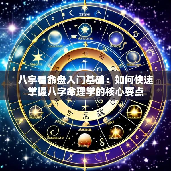 八字看命盘入门基础：如何快速掌握八字命理学的核心要点