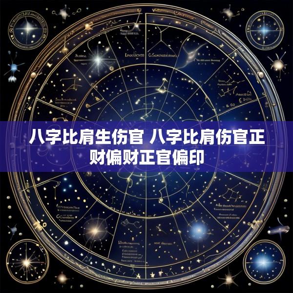 八字比肩生伤官 八字比肩伤官正财偏财正官偏印