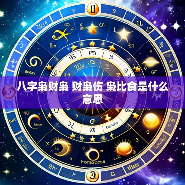 八字枭财枭 财枭伤 枭比食是什么意思