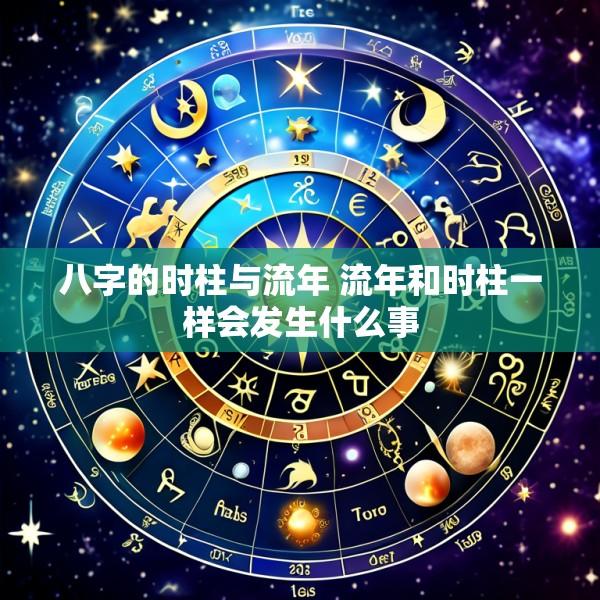 八字的时柱与流年 流年和时柱一样会发生什么事