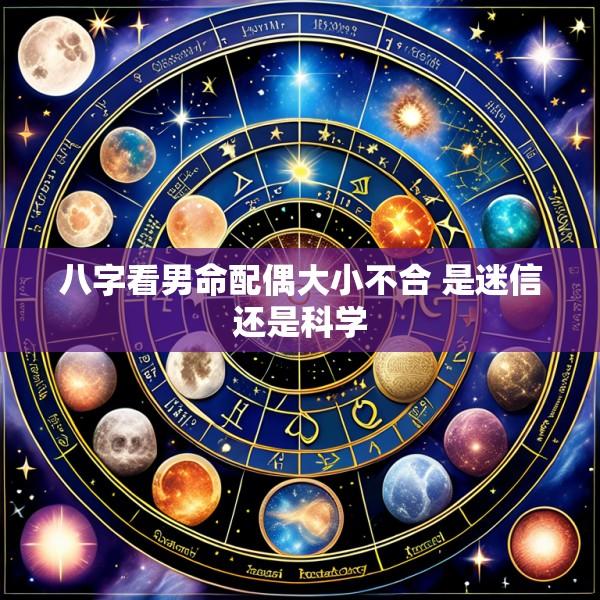 八字看男命配偶大小不合 是迷信还是科学