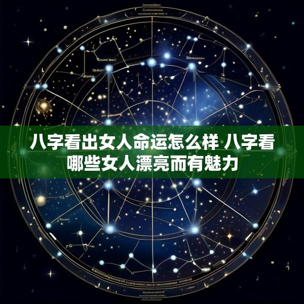 八字看出女人命运怎么样 八字看哪些女人漂亮而有魅力