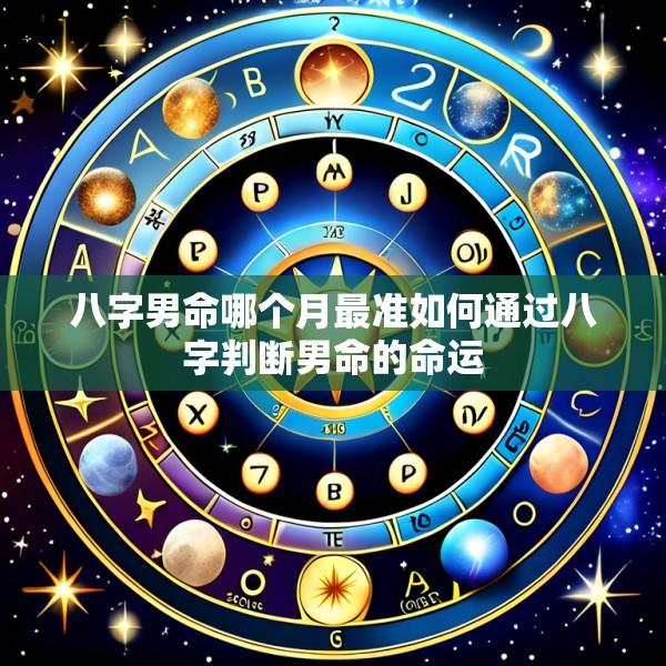 八字男命哪个月最准如何通过八字判断男命的命运