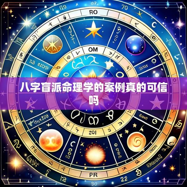 八字盲派命理学的案例真的可信吗