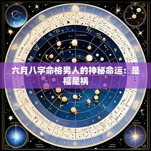 六月八字命格男人的神秘命运：是福是祸