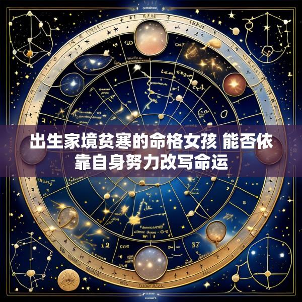 出生家境贫寒的命格女孩 能否依靠自身努力改写命运