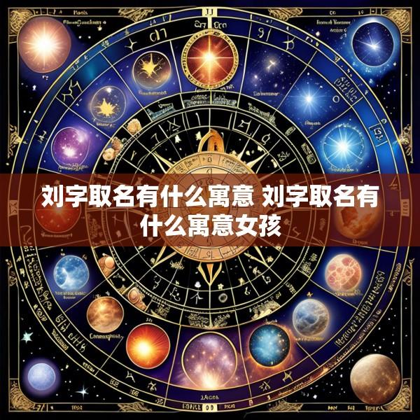 刘字取名有什么寓意 刘字取名有什么寓意女孩