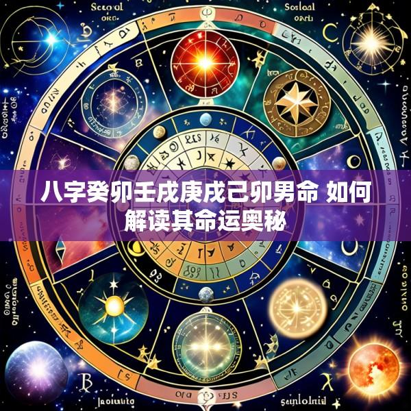 八字癸卯壬戌庚戌己卯男命 如何解读其命运奥秘