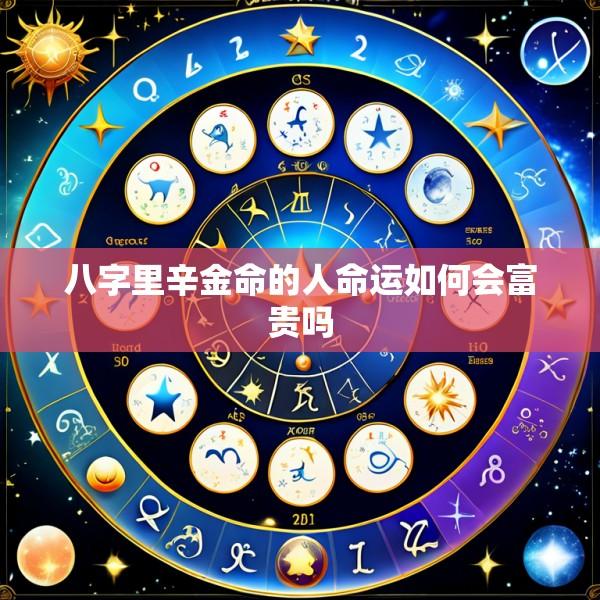 八字里辛金命的人命运如何会富贵吗
