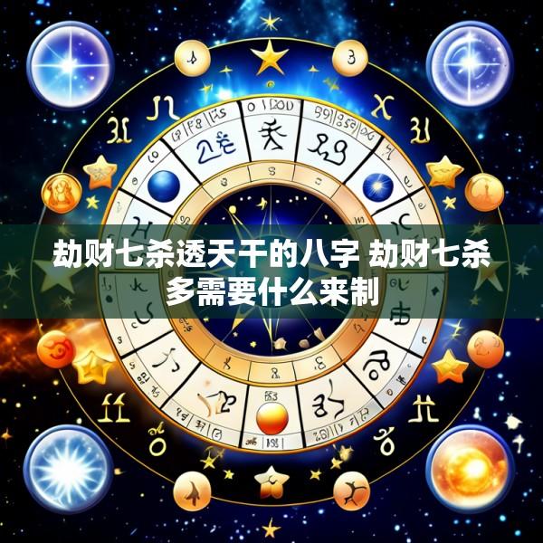劫财七杀透天干的八字 劫财七杀多需要什么来制
