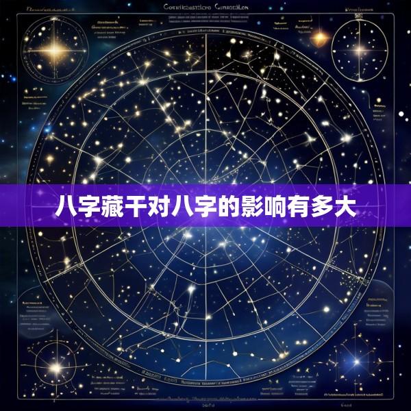 八字藏干对八字的影响有多大