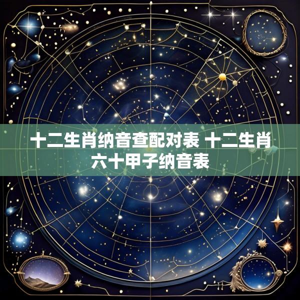 十二生肖纳音查配对表 十二生肖六十甲子纳音表