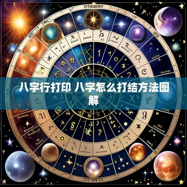八字行打印 八字怎么打结方法图解