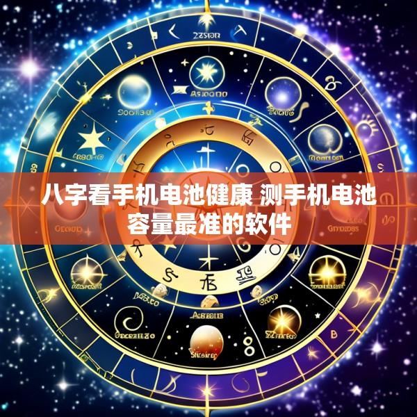 八字看手机电池健康 测手机电池容量最准的软件