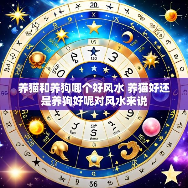 养猫和养狗哪个好风水 养猫好还是养狗好呢对风水来说