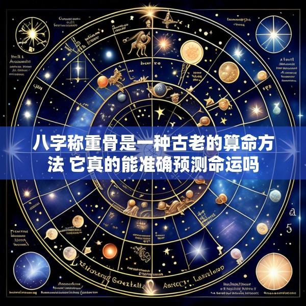 八字称重骨是一种古老的算命方法 它真的能准确预测命运吗