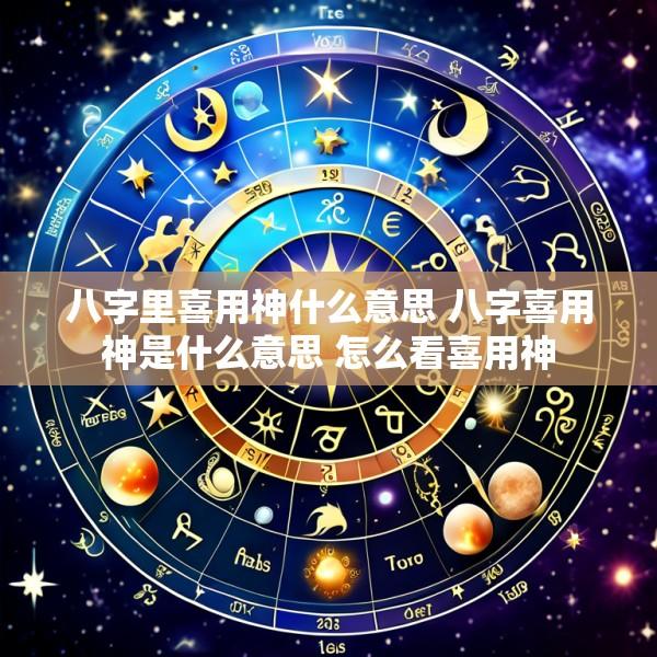 八字里喜用神什么意思 八字喜用神是什么意思 怎么看喜用神