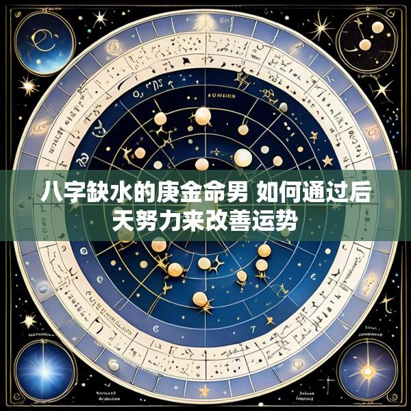 八字缺水的庚金命男 如何通过后天努力来改善运势