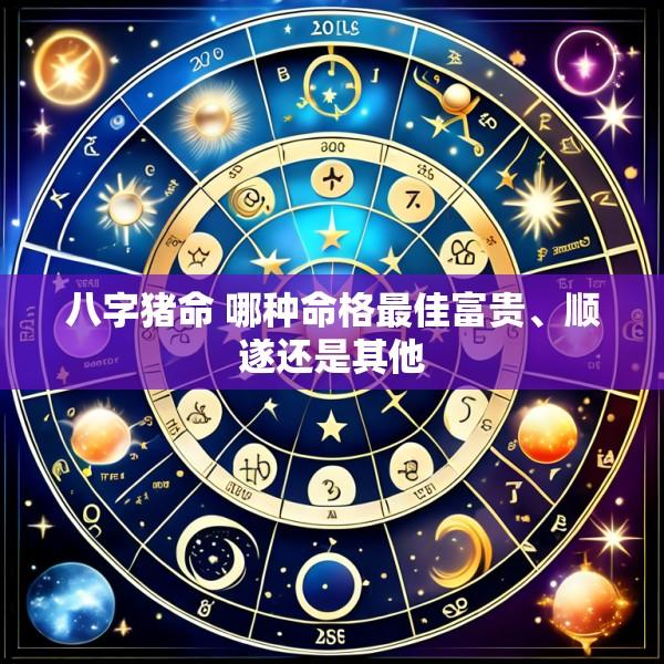 八字猪命 哪种命格最佳富贵、顺遂还是其他