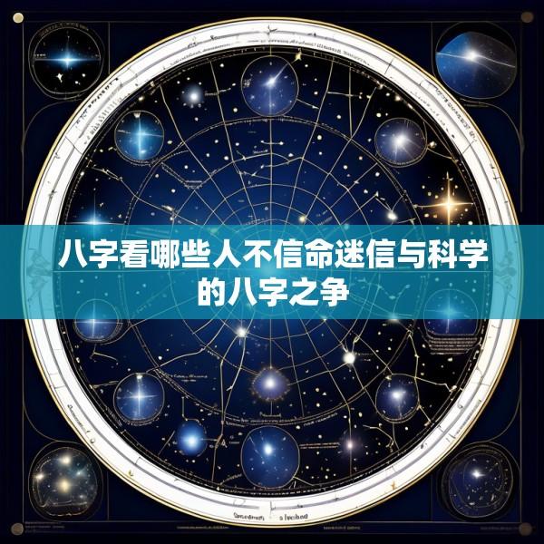 八字看哪些人不信命迷信与科学的八字之争