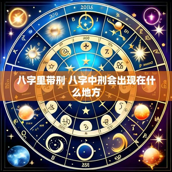 八字里带刑 八字中刑会出现在什么地方