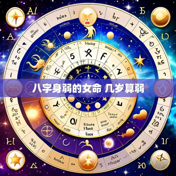 八字身弱的女命 几岁算弱