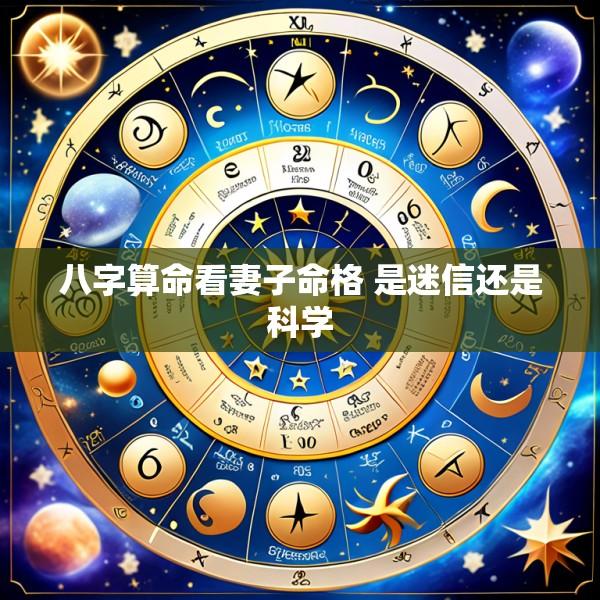 八字算命看妻子命格 是迷信还是科学