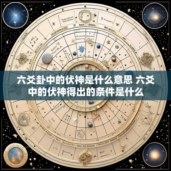 六爻卦中的伏神是什么意思 六爻中的伏神得出的条件是什么
