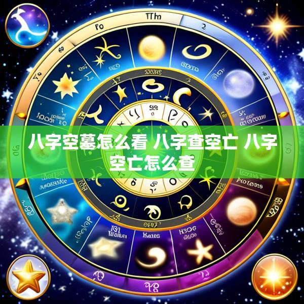 八字空墓怎么看 八字查空亡 八字空亡怎么查