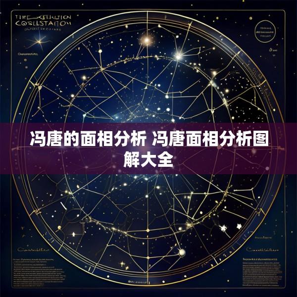 冯唐的面相分析 冯唐面相分析图解大全