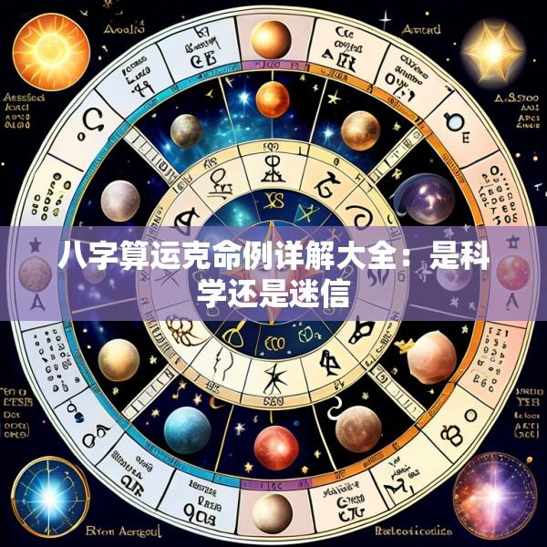 八字算运克命例详解大全：是科学还是迷信