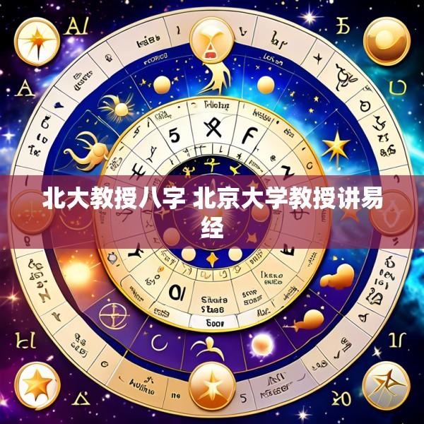 北大教授八字 北京大学教授讲易经