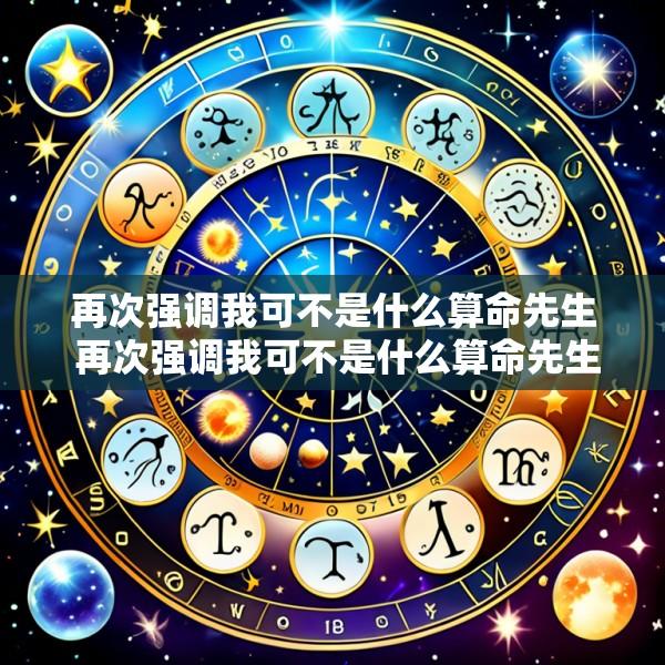 再次强调我可不是什么算命先生 再次强调我可不是什么算命先生是哪个英雄