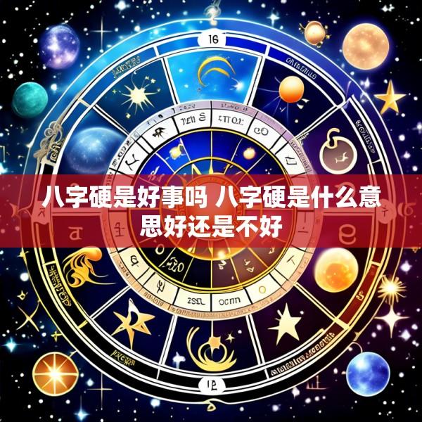 八字硬是好事吗 八字硬是什么意思好还是不好