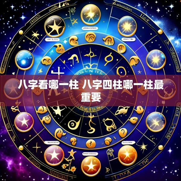 八字看哪一柱 八字四柱哪一柱最重要