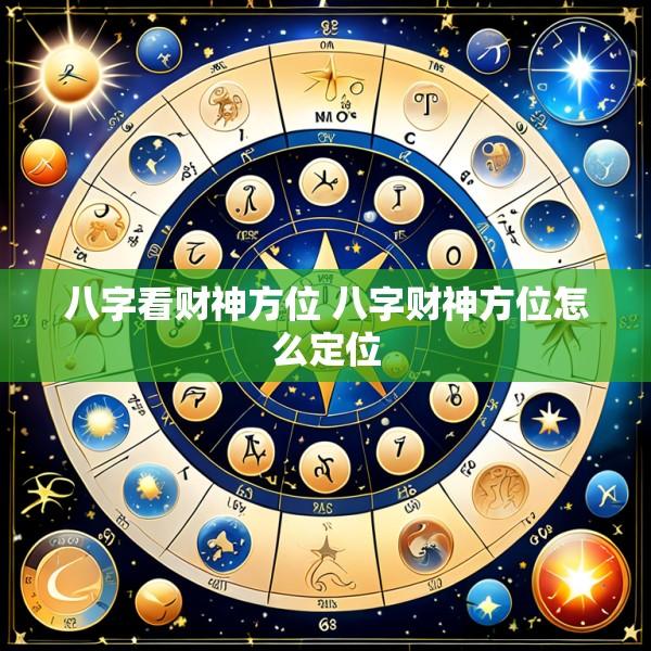 八字看财神方位 八字财神方位怎么定位
