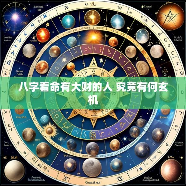 八字看命有大财的人 究竟有何玄机