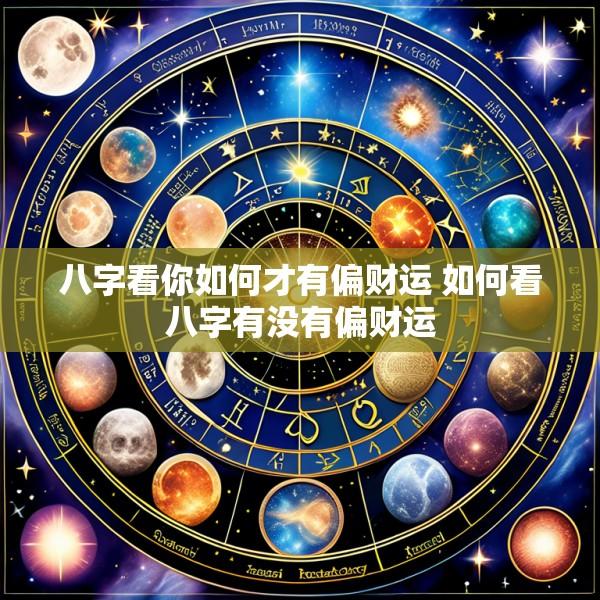 八字看你如何才有偏财运 如何看八字有没有偏财运