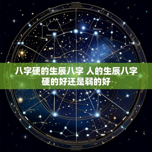 八字硬的生辰八字 人的生辰八字硬的好还是弱的好