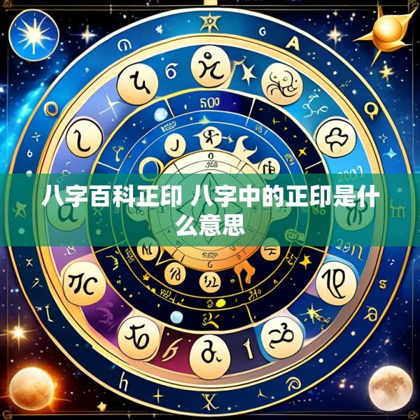 八字百科正印 八字中的正印是什么意思