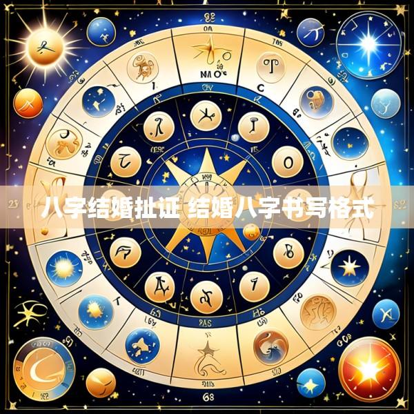 八字结婚扯证 结婚八字书写格式
