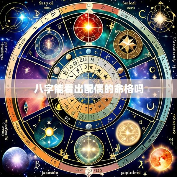 八字能看出配偶的命格吗