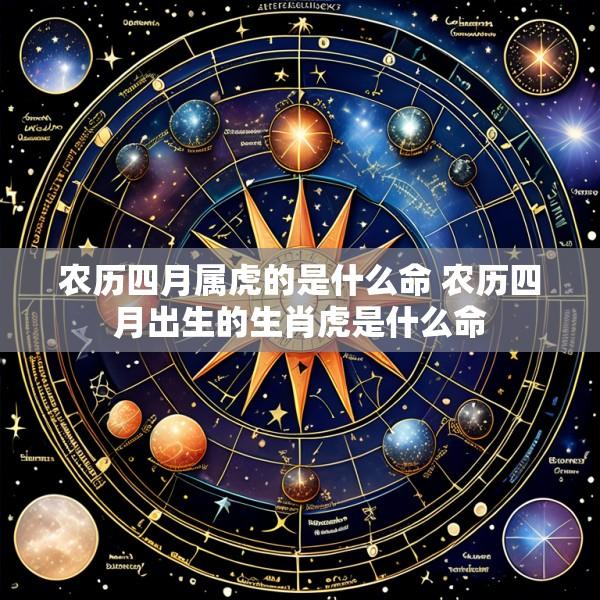 农历四月属虎的是什么命 农历四月出生的生肖虎是什么命