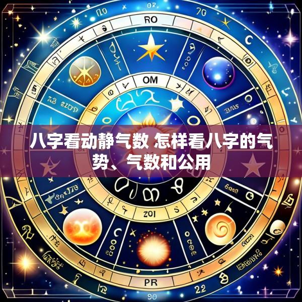 八字看动静气数 怎样看八字的气势、气数和公用