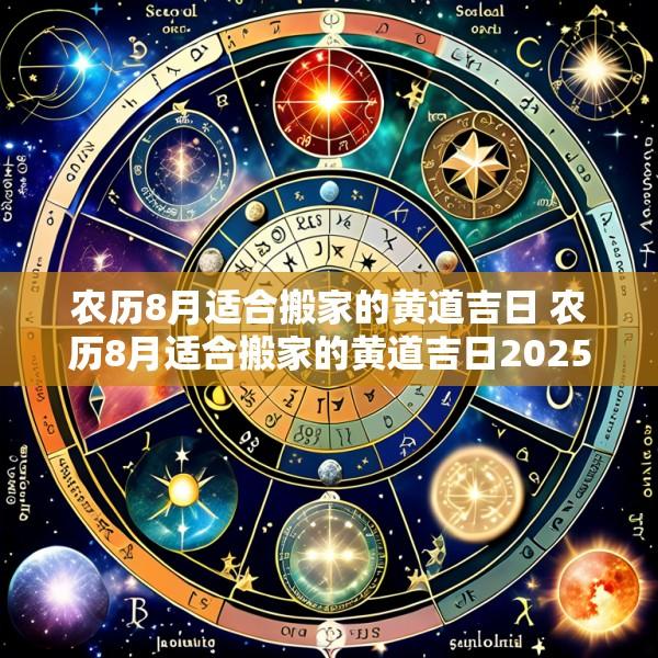 农历8月适合搬家的黄道吉日 农历8月适合搬家的黄道吉日2025年是哪一天