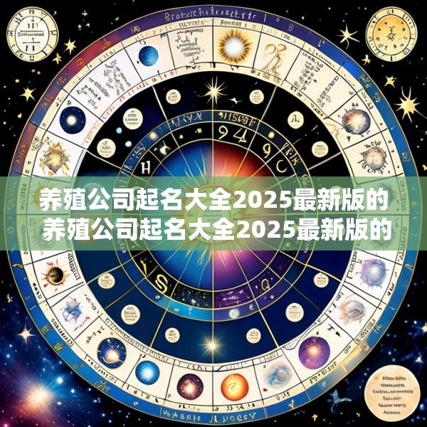 养殖公司起名大全2025最新版的 养殖公司起名大全2025最新版的名字
