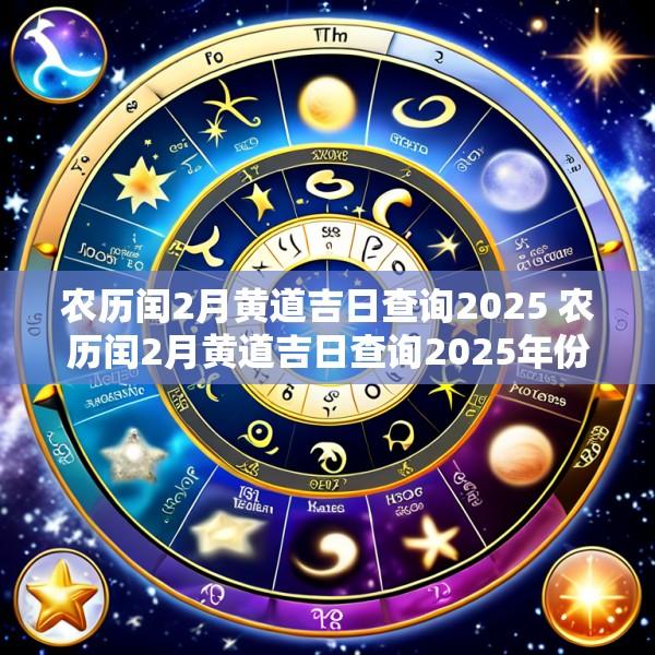 农历闰2月黄道吉日查询2025 农历闰2月黄道吉日查询2025年份