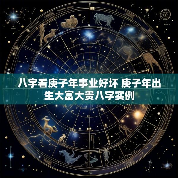 八字看庚子年事业好坏 庚子年出生大富大贵八字实例