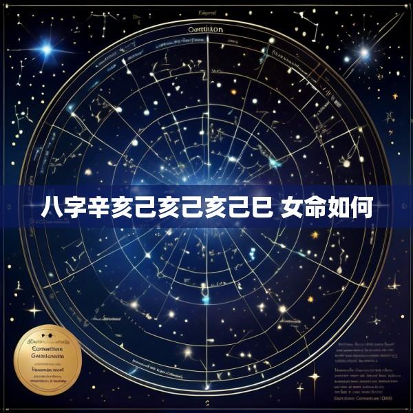 八字辛亥己亥己亥己巳 女命如何