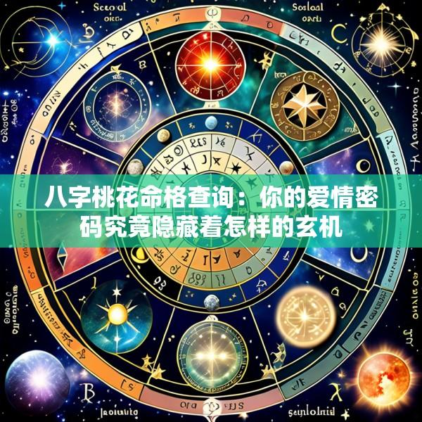 八字桃花命格查询：你的爱情密码究竟隐藏着怎样的玄机